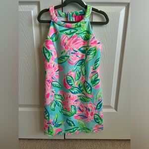 Like new Lilly Pulitzer girls size 10 Blue pink floral dress